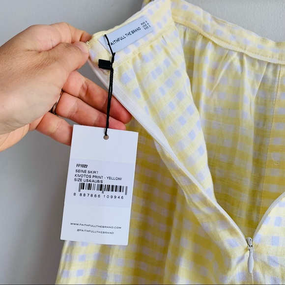 Faithfull the Brand Seine Skirt Kivotos Yellow - Picture 14 of 16